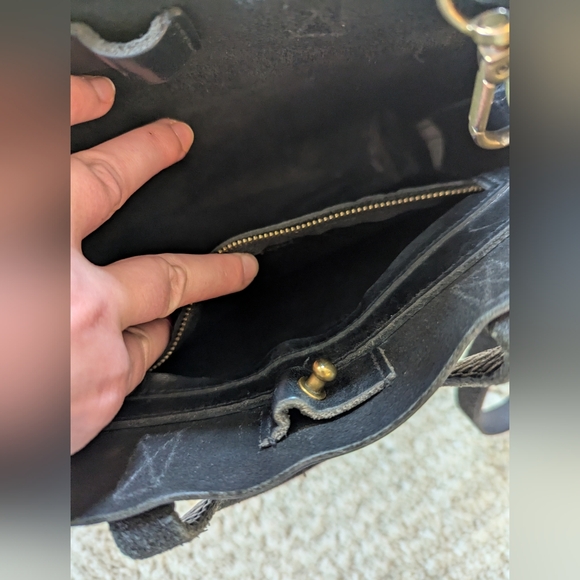 Madewell small leather transport crossbody black bag - Picture 16 of 16